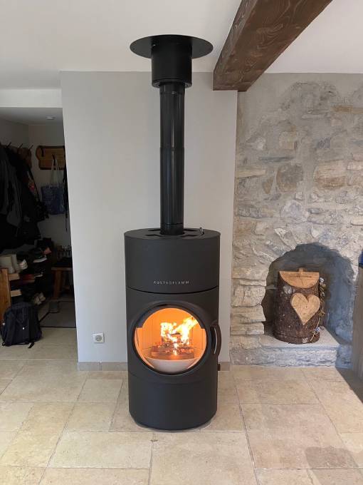 Poêle mixte bois granulés AUSTROFLAMM-MODUO